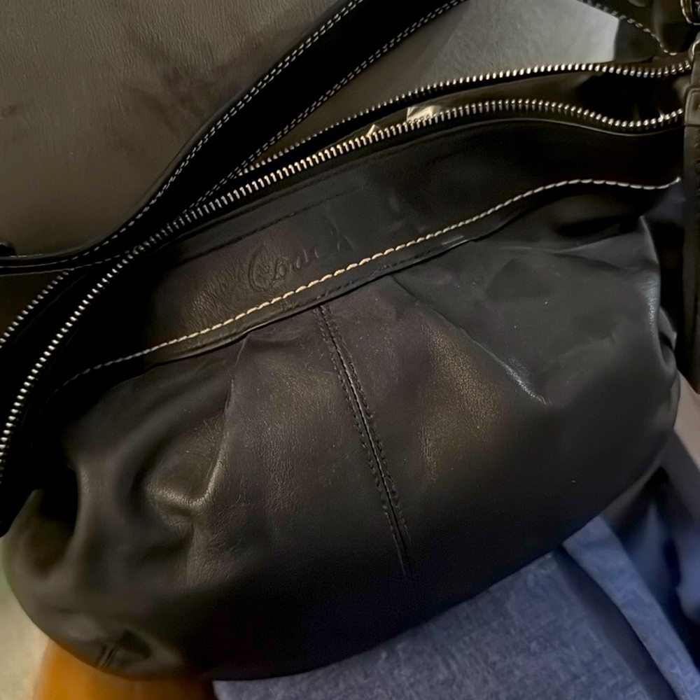 Coach wide strap shoulder bag